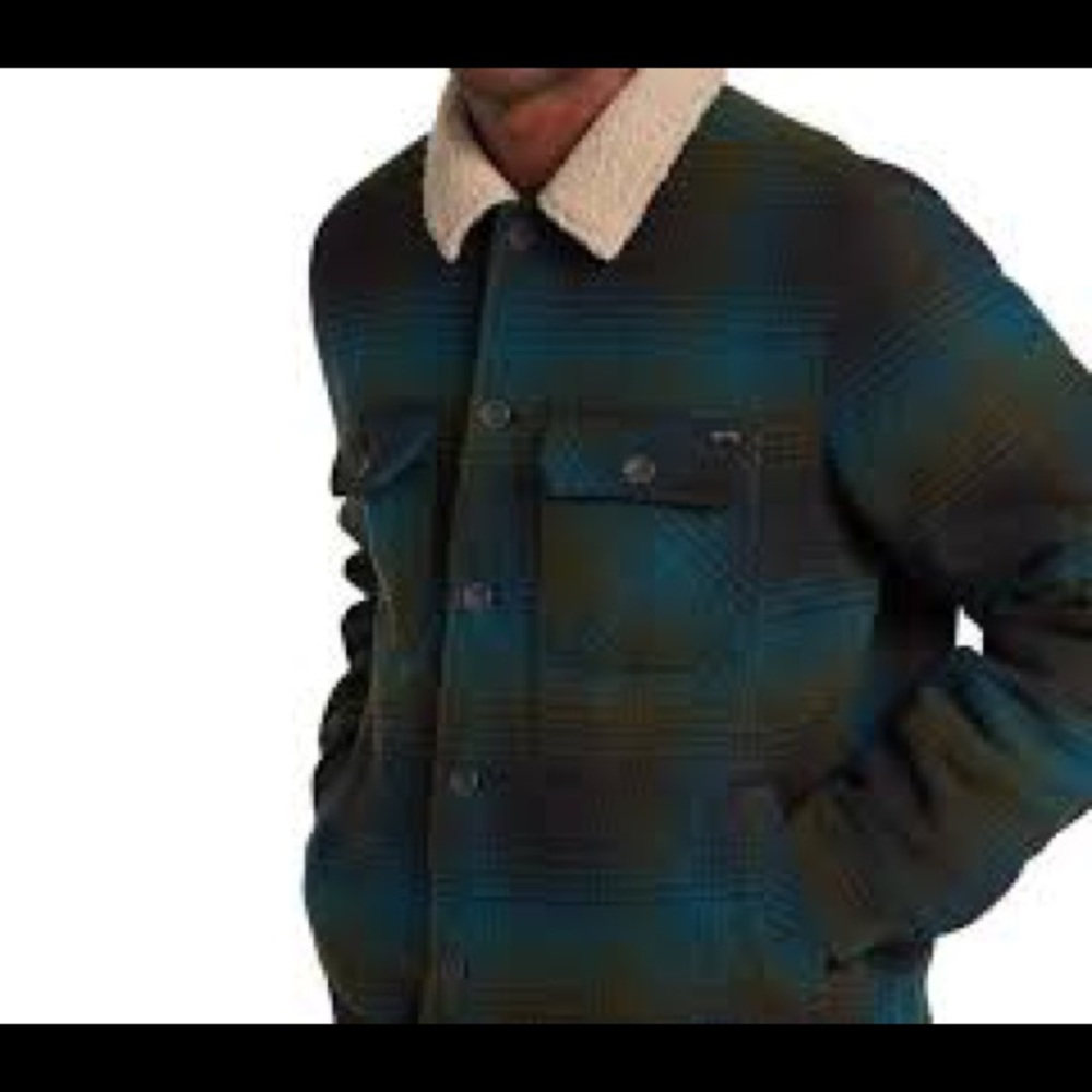 🔥Billabong Barlow Pattern Fleece Button-Up Shirt Jacket NWT - Picture 4 of 5